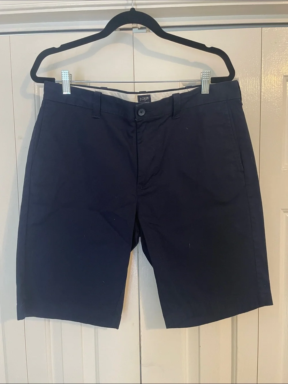 J. Crew Men's Navy Flat-Front Chino Shorts